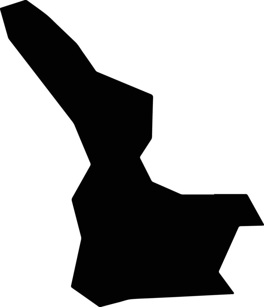 Ganzhixian China silhouette map vector