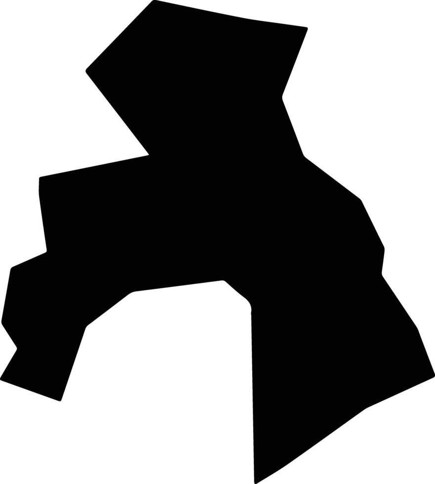 Garanhuns Brazil silhouette map vector
