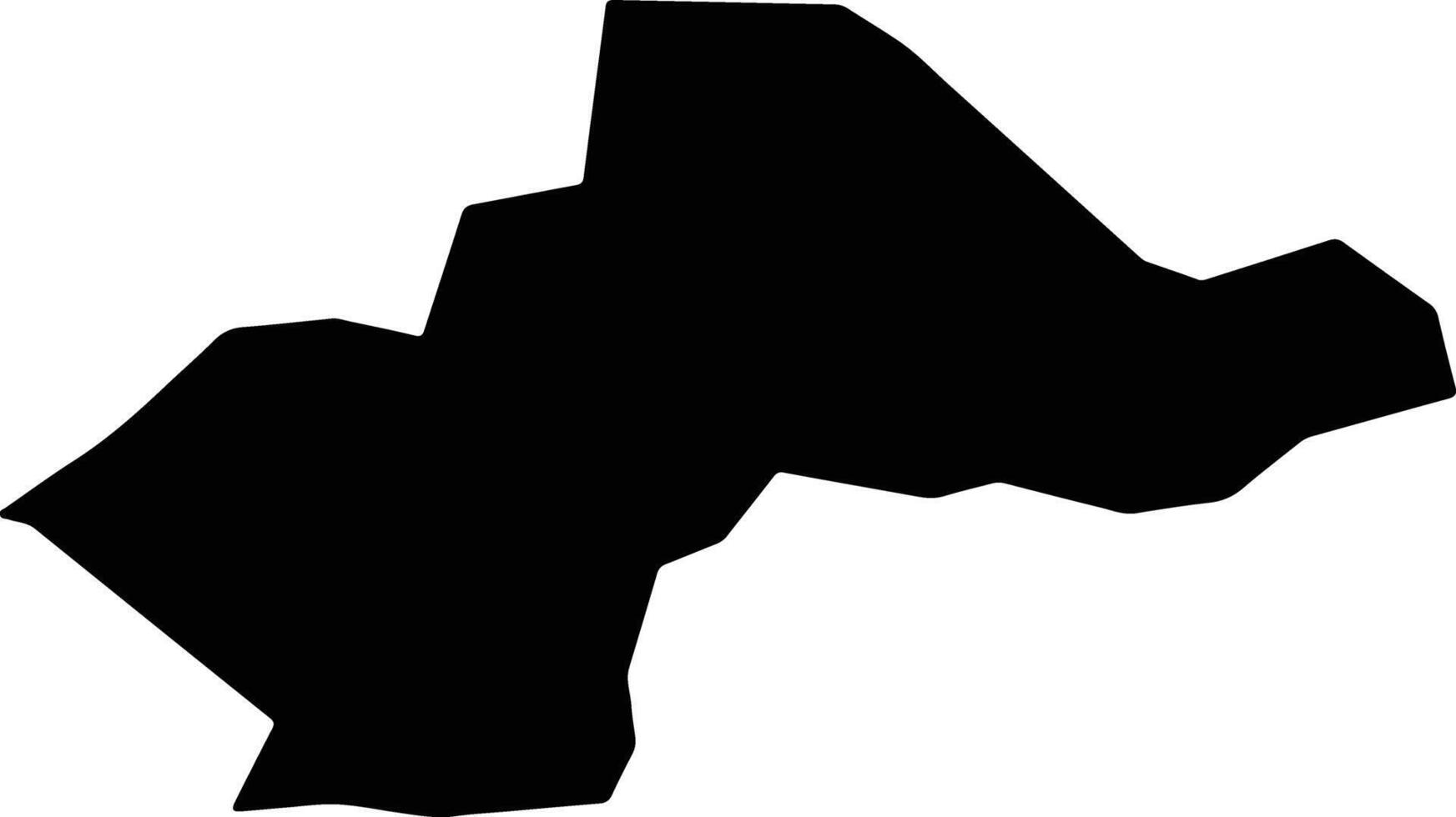 Gararu Brazil silhouette map vector