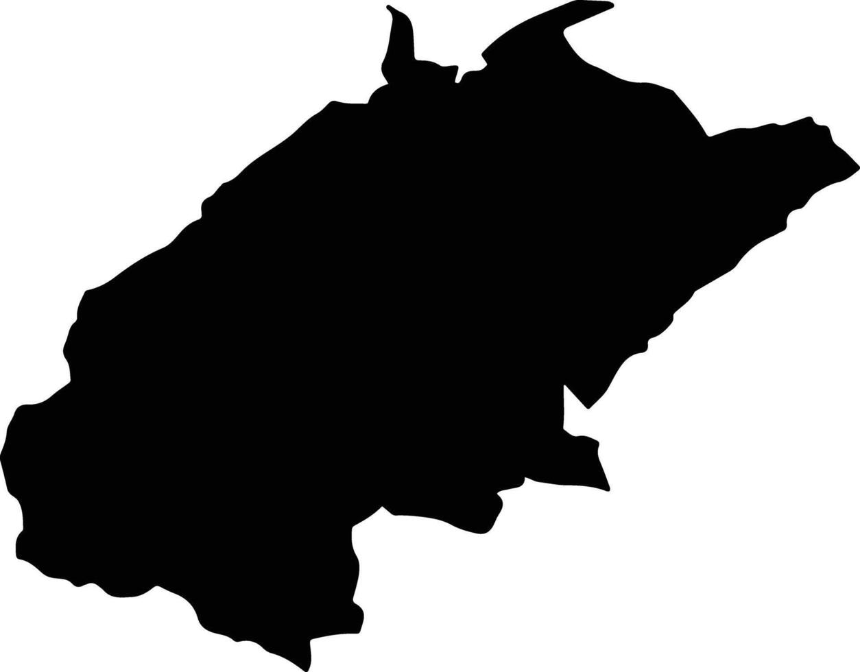 GARBOVA Romania silhouette map vector