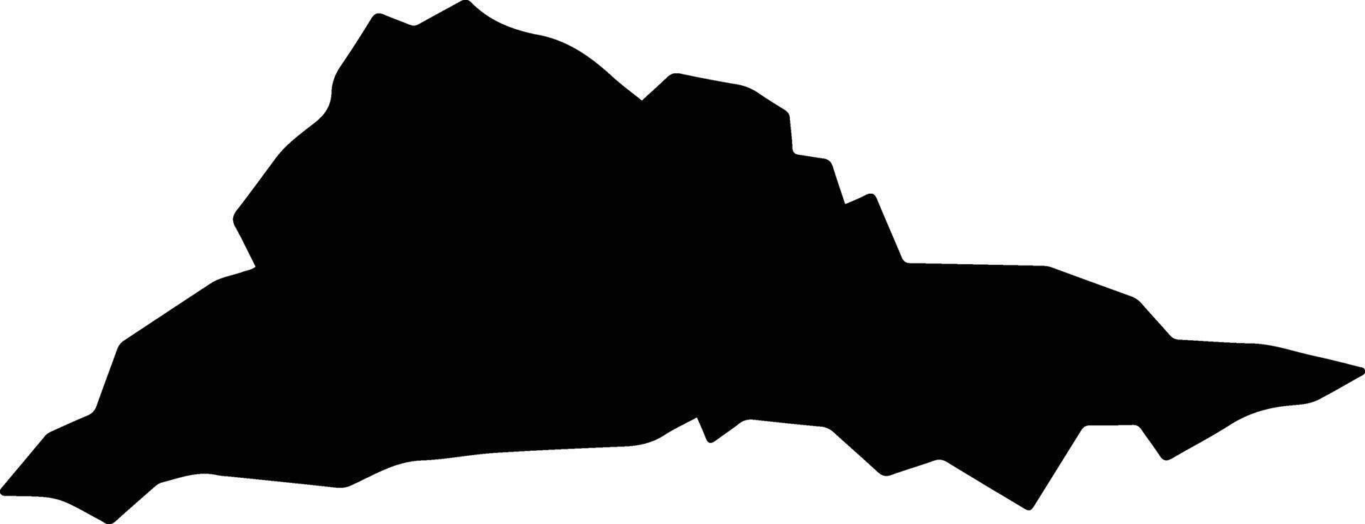 Garki Nigeria silhouette map vector