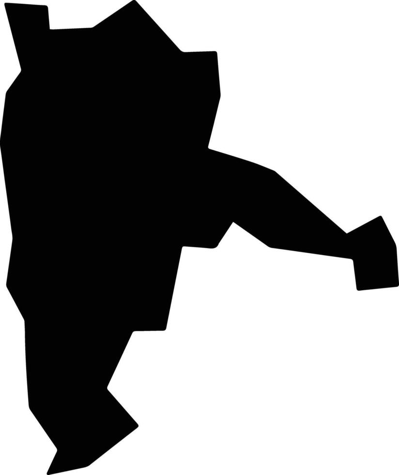 Garko Nigeria silhouette map vector