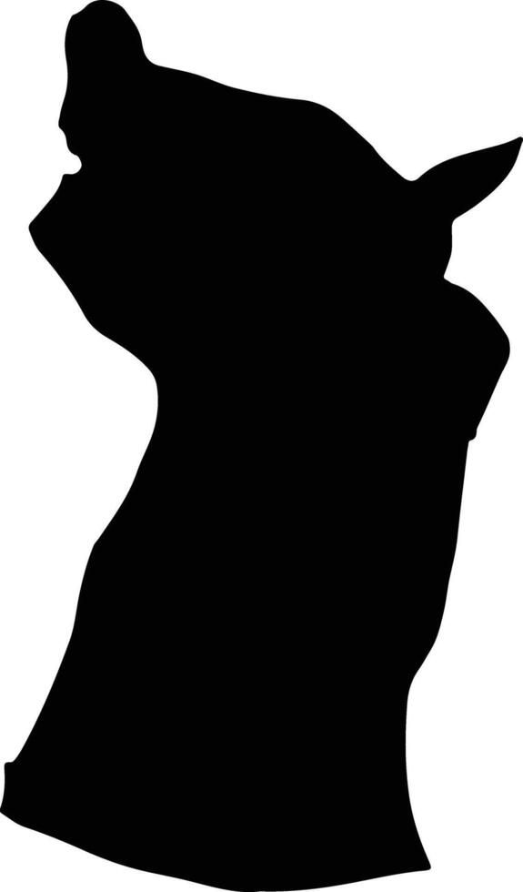 Garmsar Iran silhouette map vector