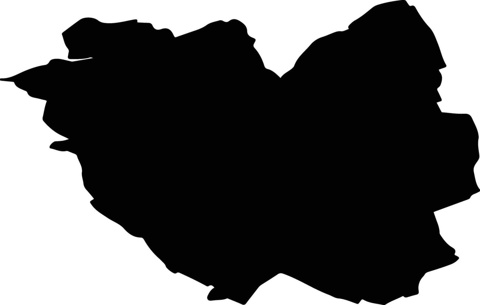 Garnich Luxembourg silhouette map vector