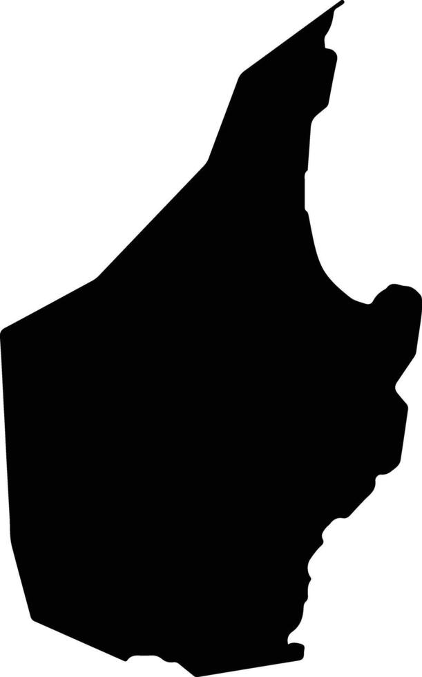 Garopaba Brazil silhouette map vector