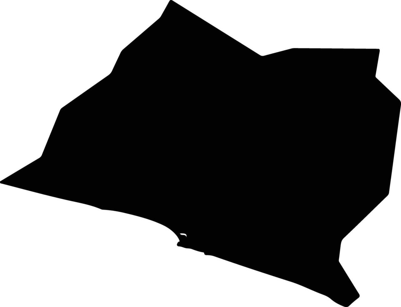 Garraway Liberia silhouette map vector
