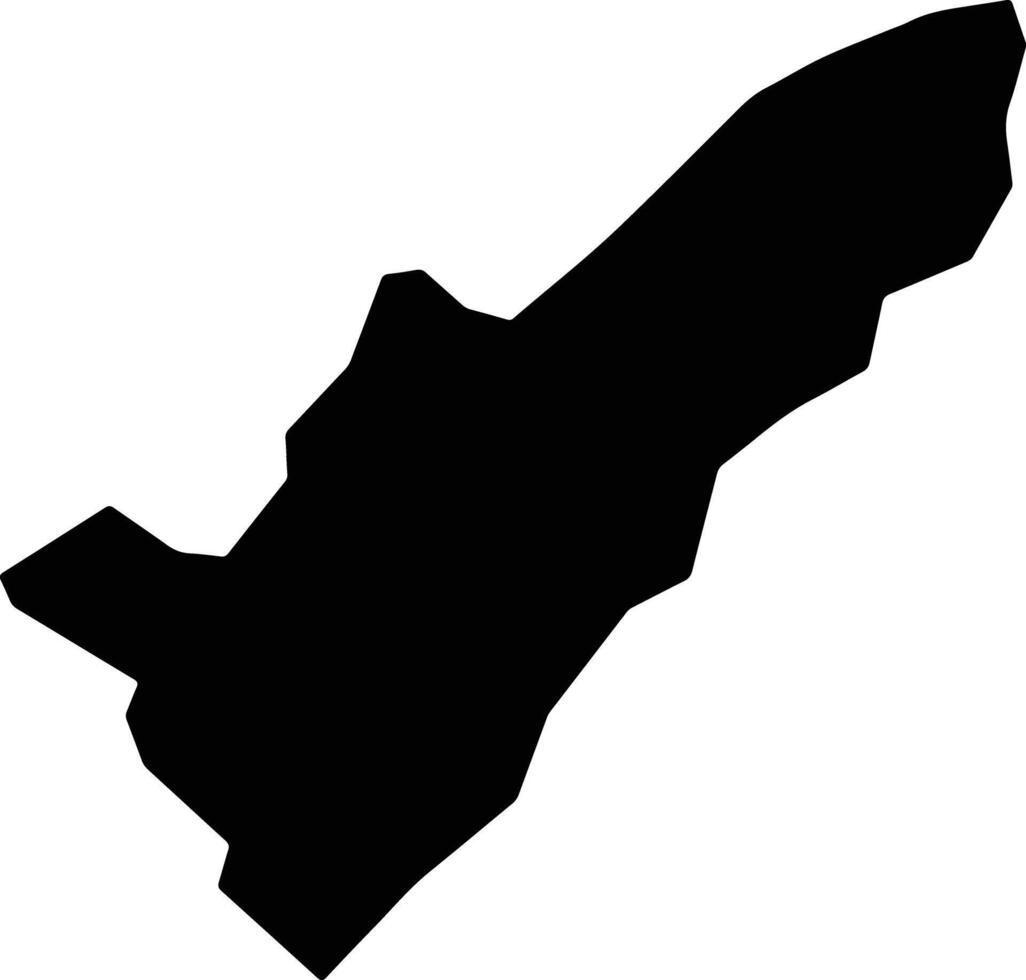Gashoho Burundi silhouette map vector