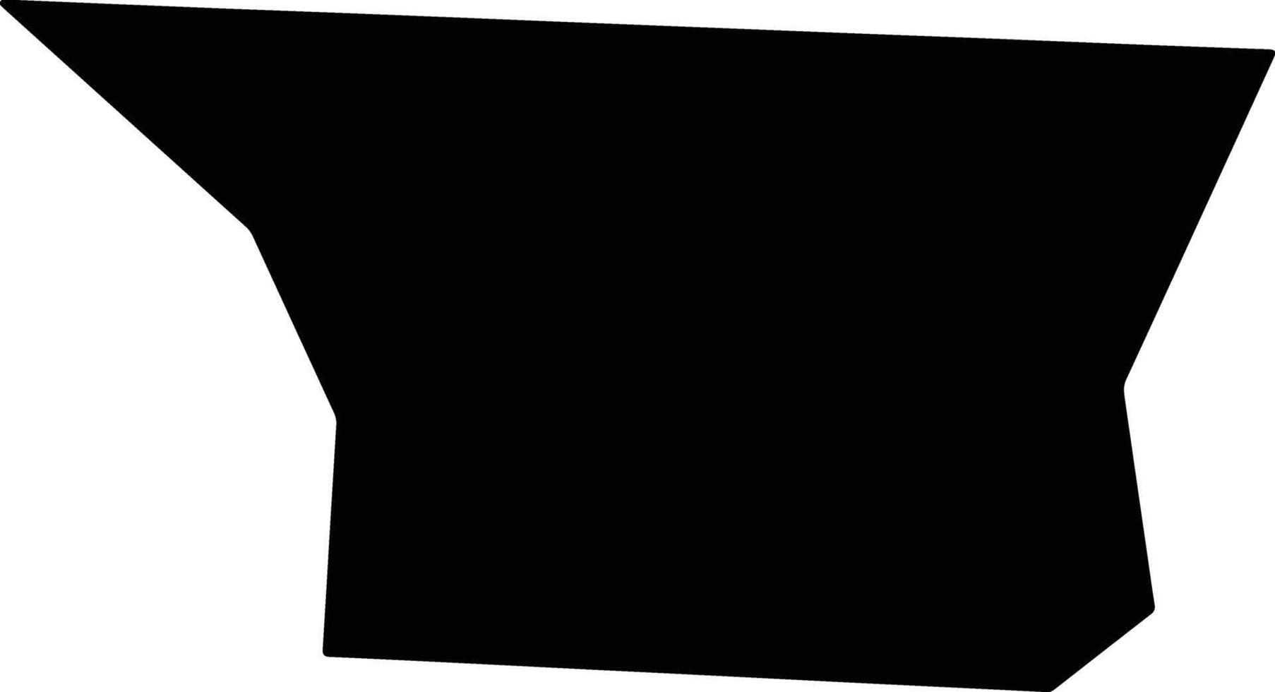 Gaston United States silhouette map vector
