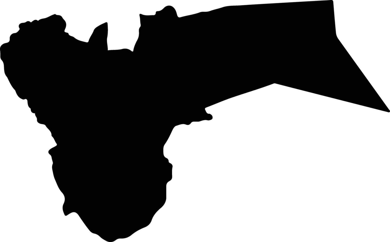 Gatsibo Rwanda silhouette map vector