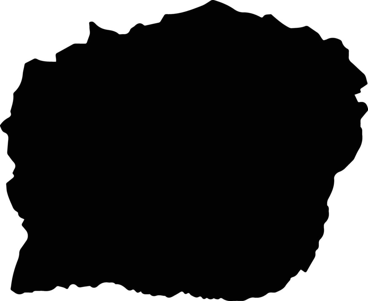 Gaua Vanuatu silhouette map vector