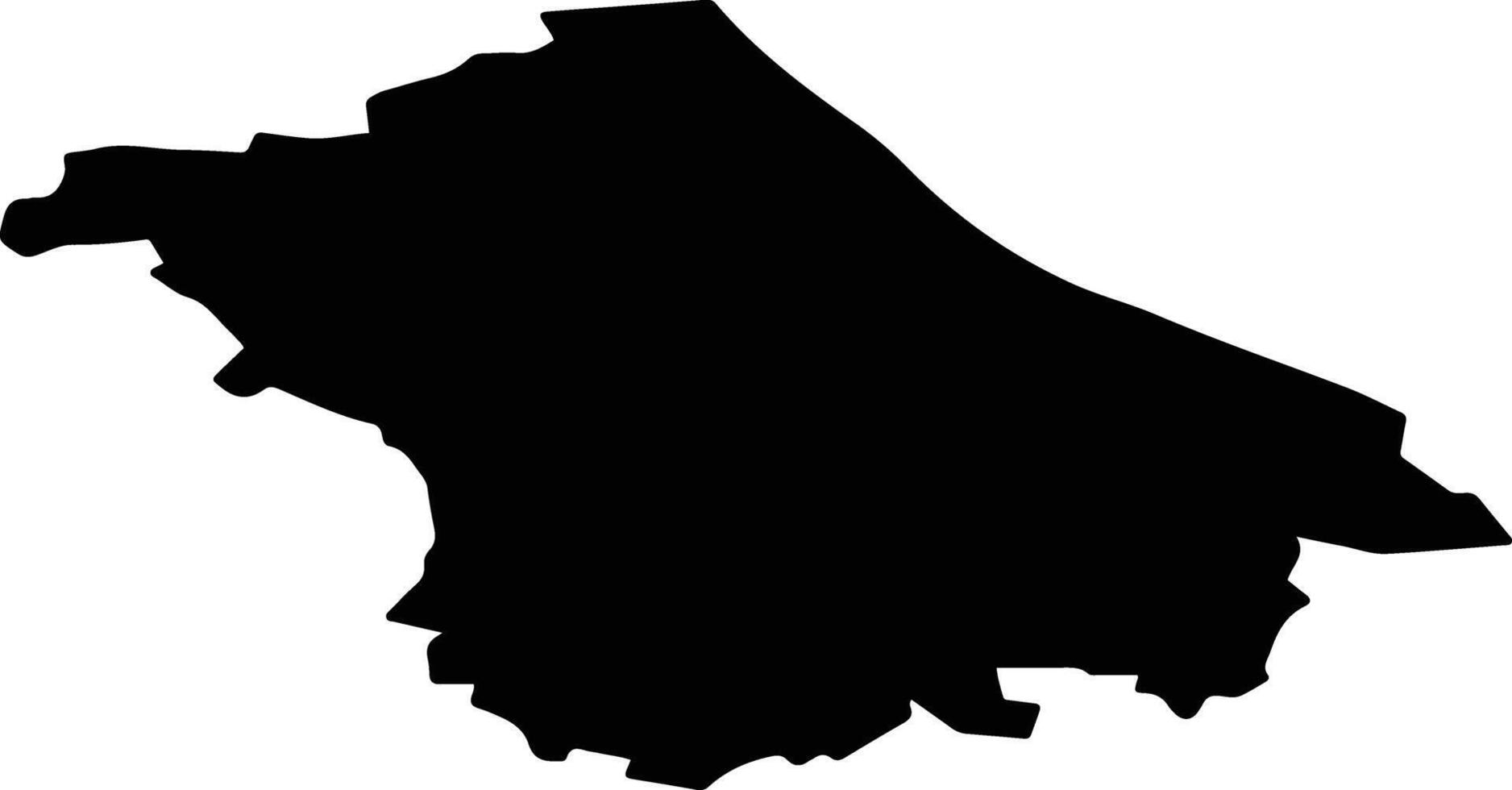 Gavrilovsky District Russia silhouette map vector