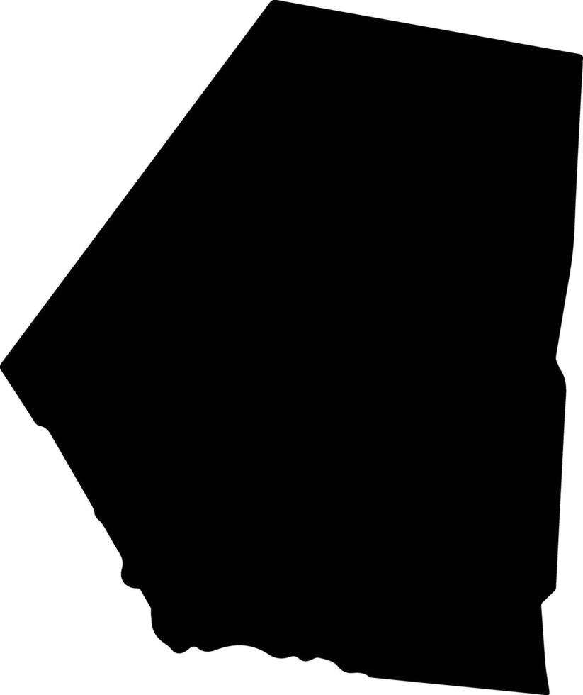 Gaya Niger silhouette map vector