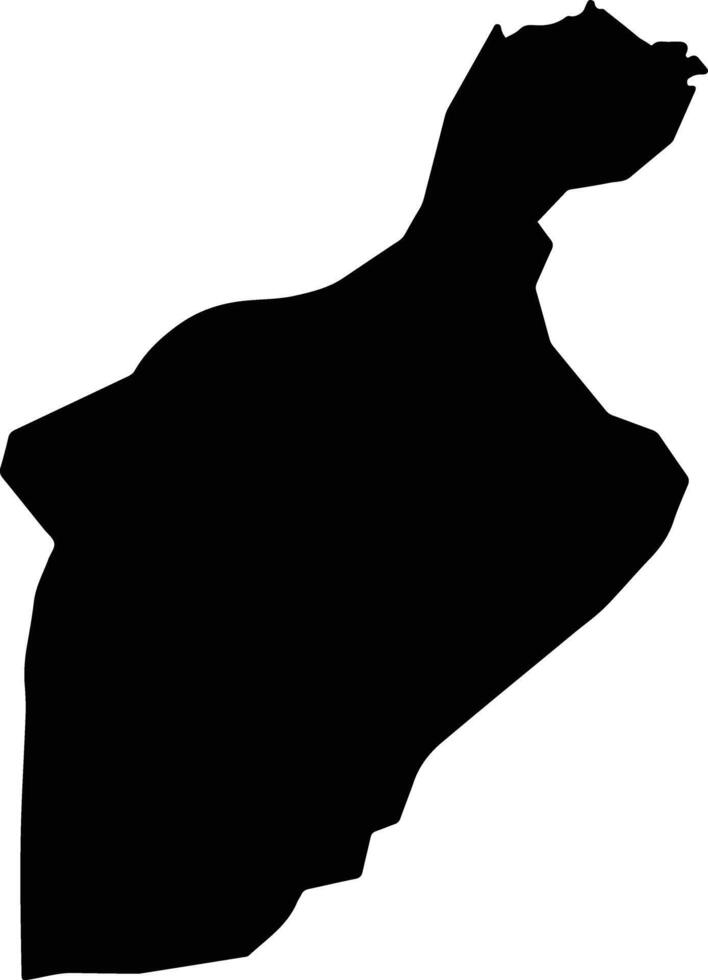Gbao Liberia silhouette map vector