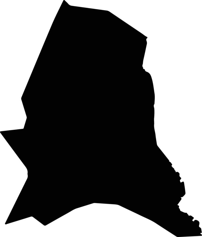 Gbehlay Geh Liberia silhouette map vector