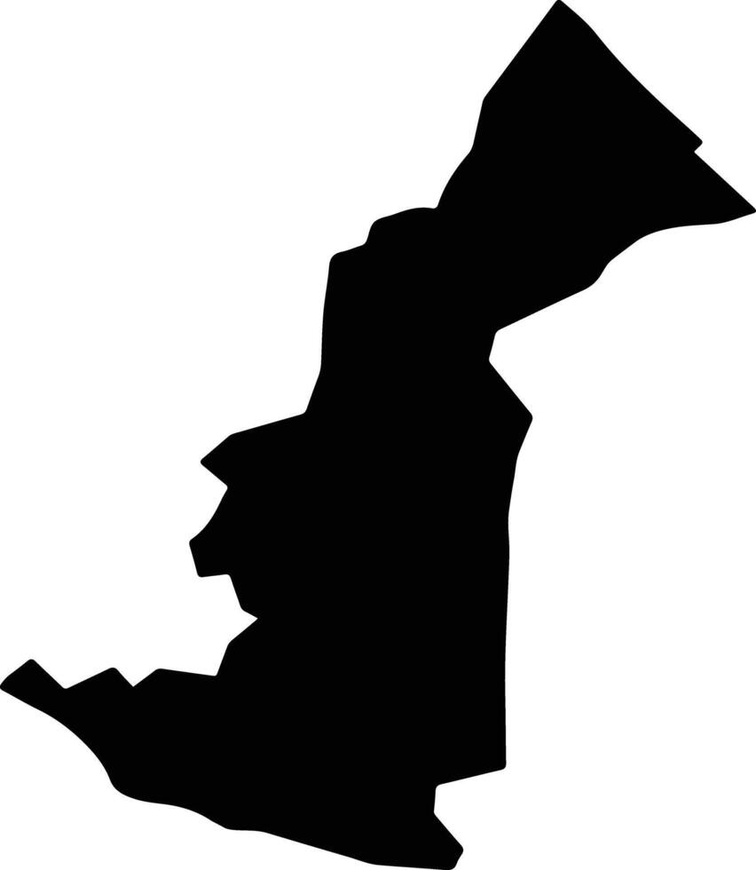Gboe Ploe Liberia silhouette map vector