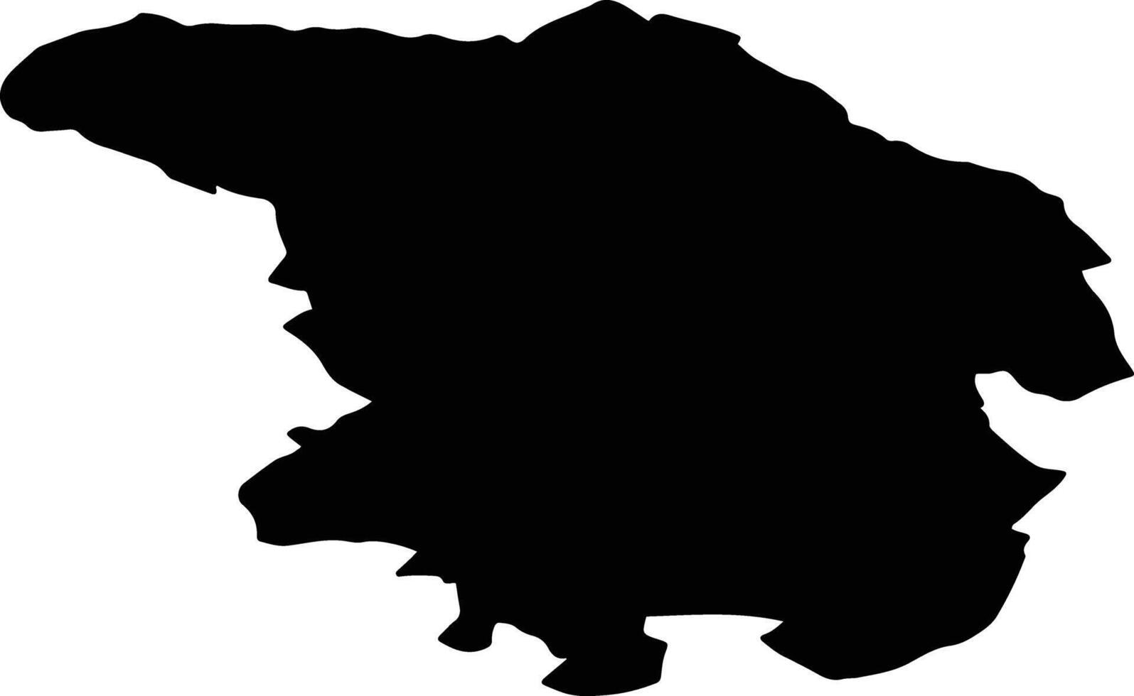 GEACA Romania silhouette map vector