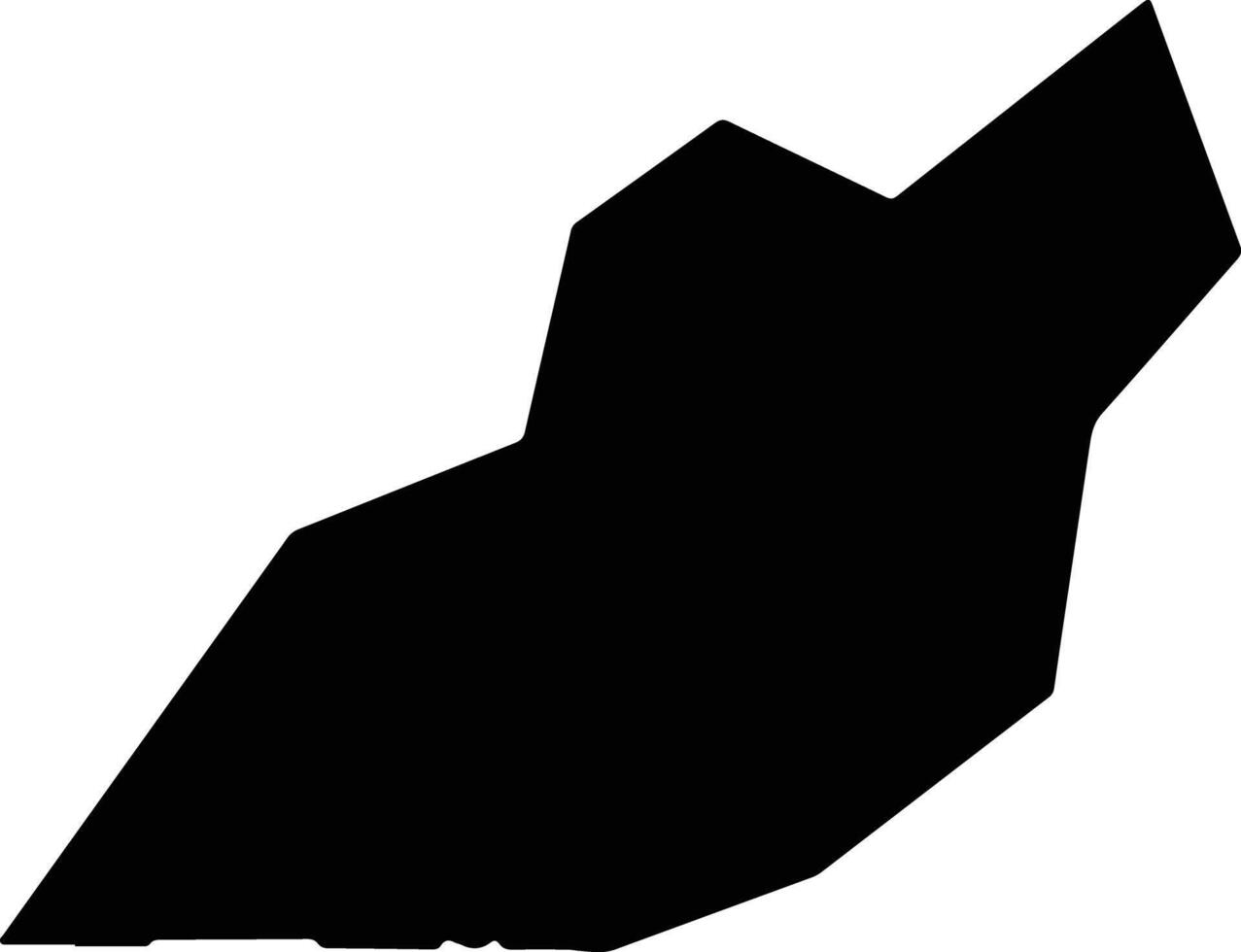 Geisei Japan silhouette map vector