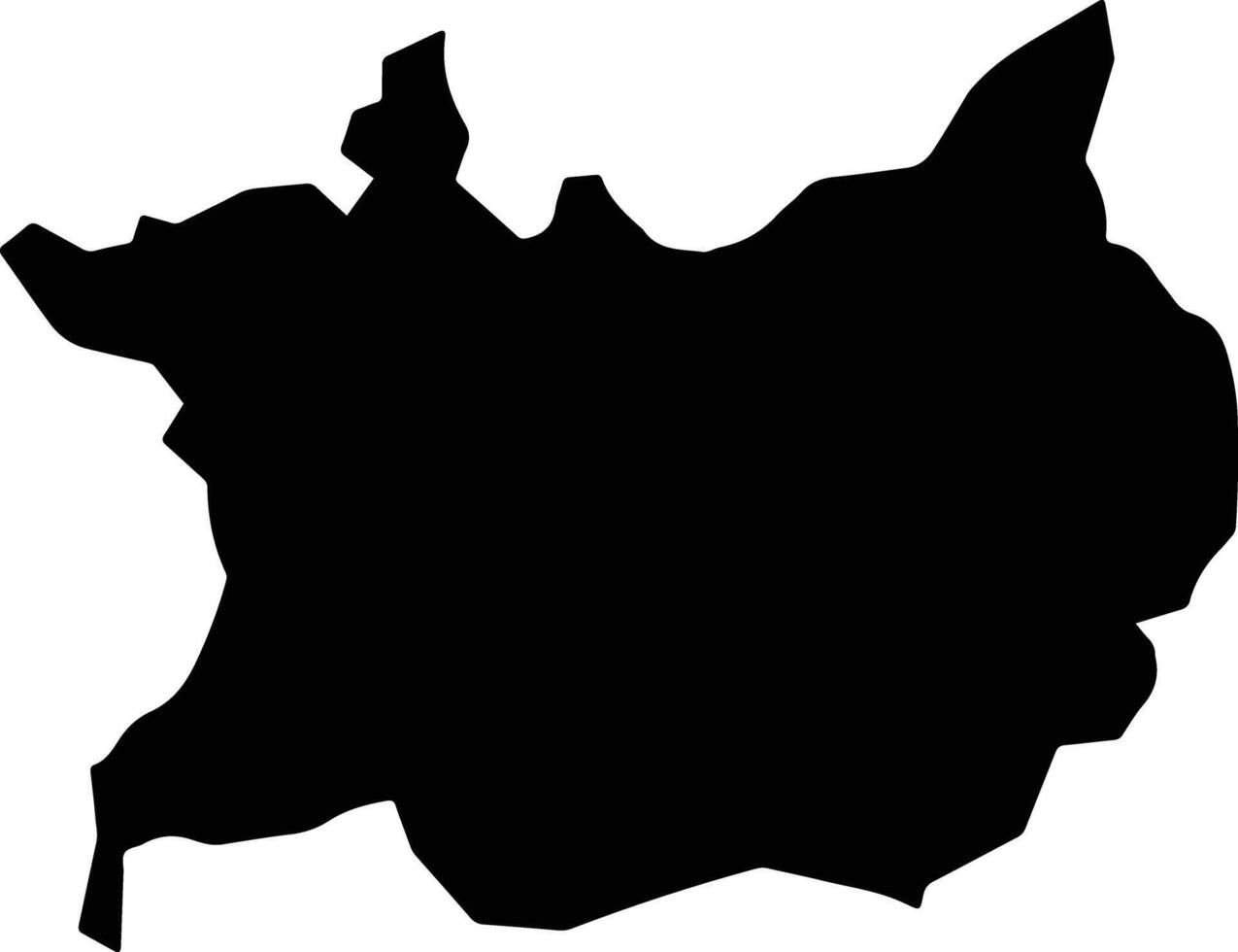 Geidam Nigeria silhouette map vector