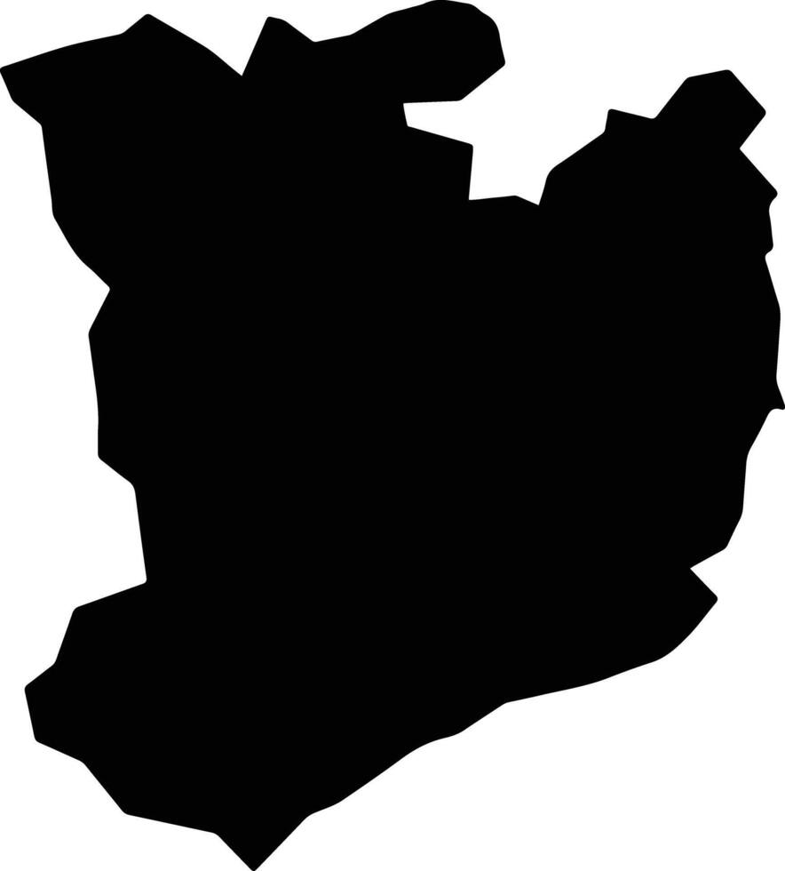 Gem Kenya silhouette map vector