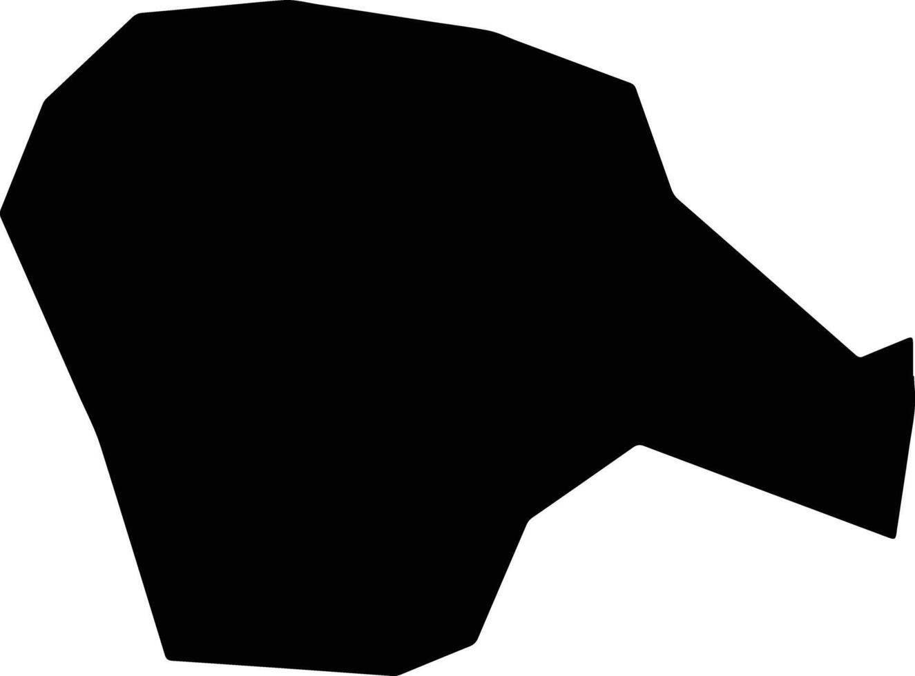 Genagra Cyprus silhouette map vector