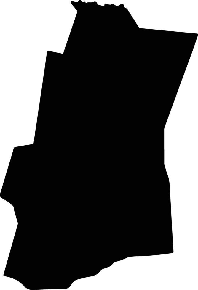 General Diaz Paraguay silhouette map vector