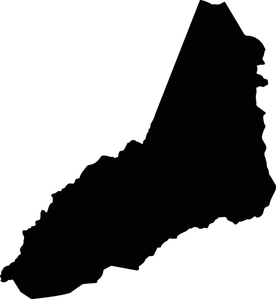 General Higinio Morinigo Paraguay silhouette map vector