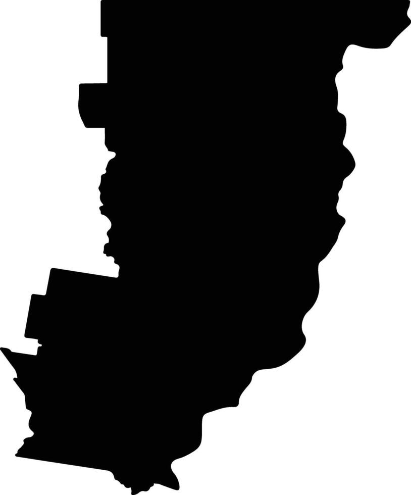 General Obligado Argentina silhouette map vector