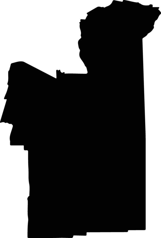 General Pedernera Argentina silhouette map vector