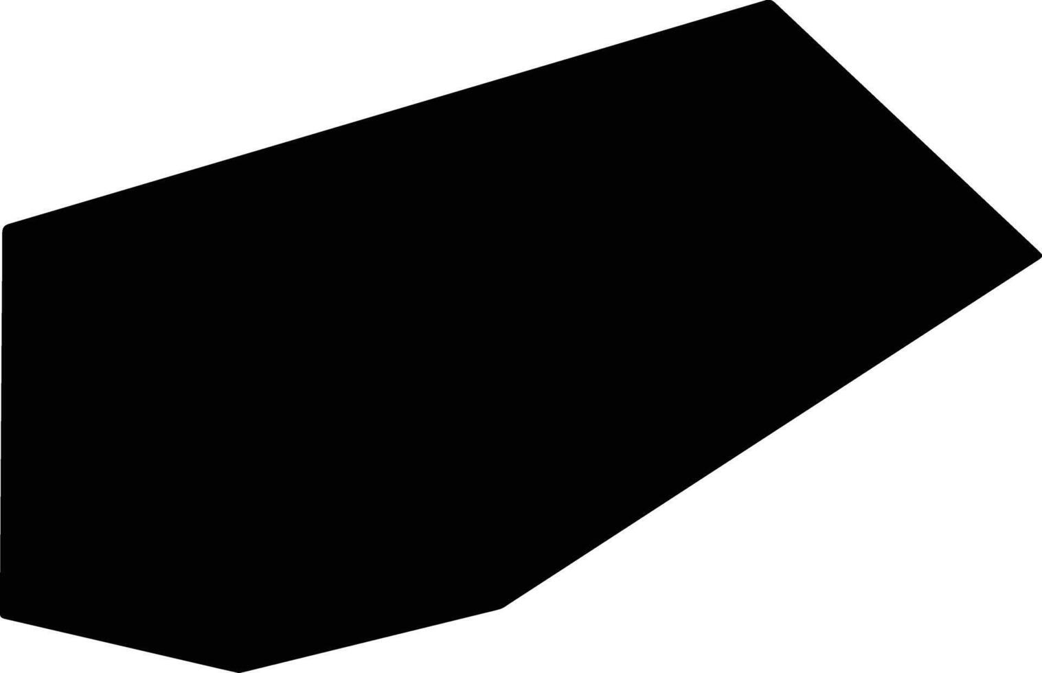 Georgeville Saint Lucia silhouette map vector