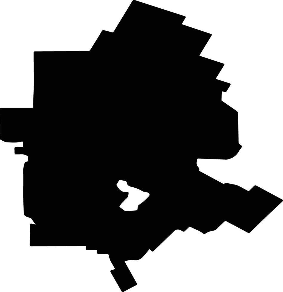 Georgiyevsky District Russia silhouette map vector