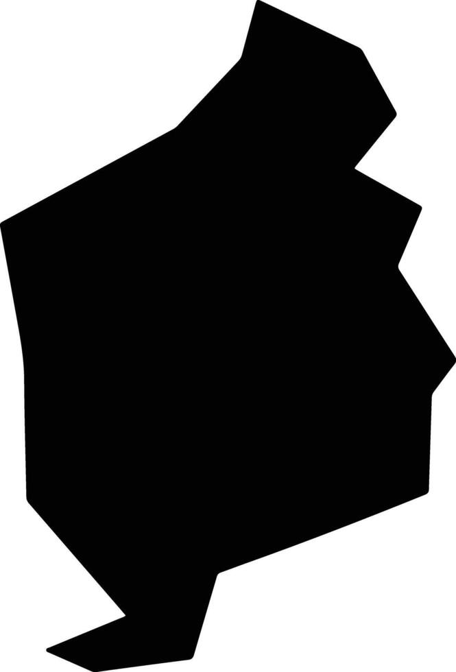 Gerakies Cyprus silhouette map vector