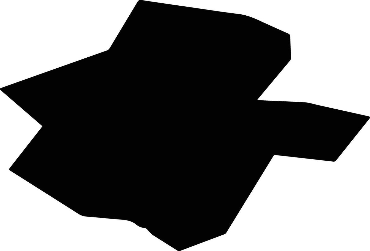 Geroskipou Cyprus silhouette map vector