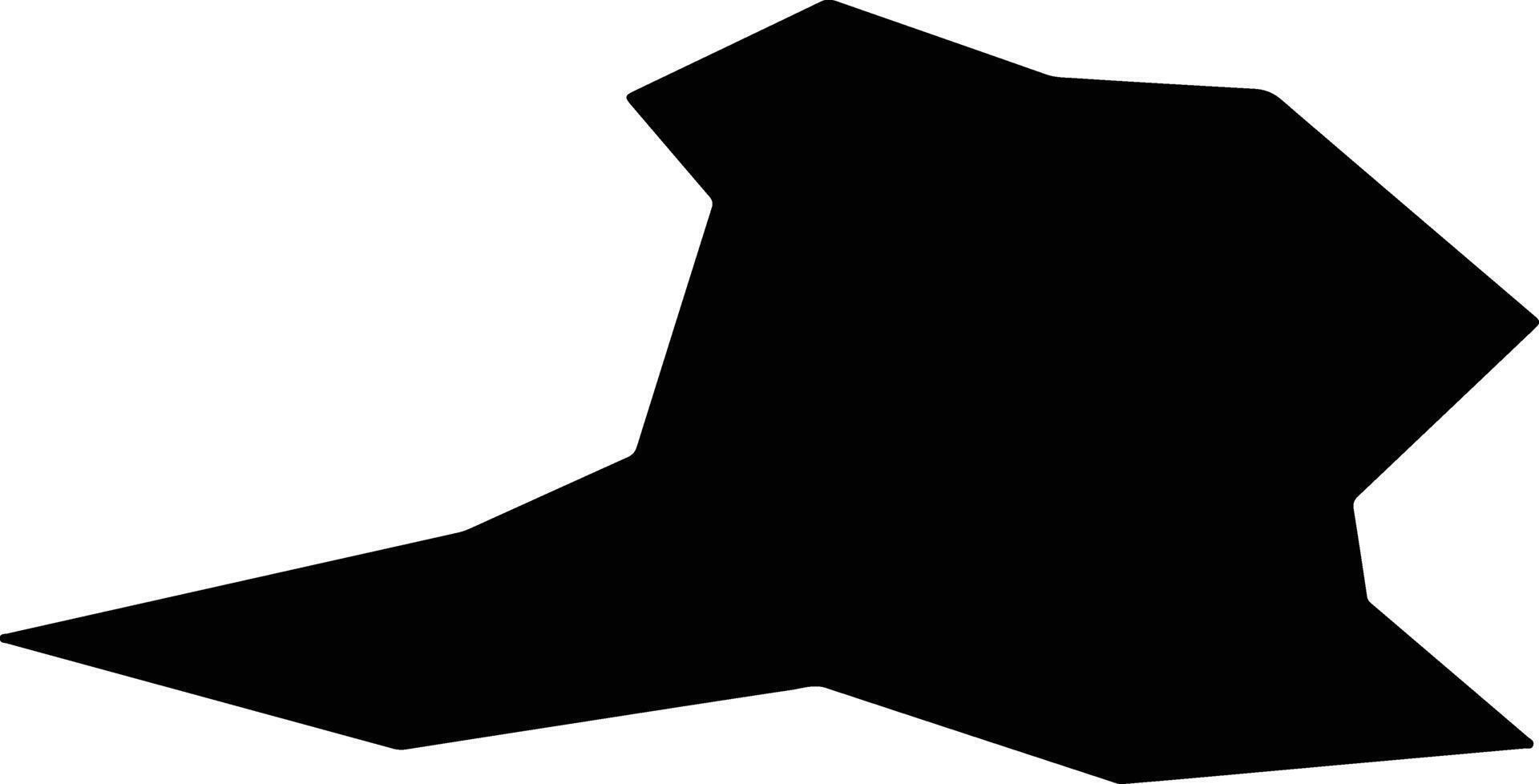 Gersau Switzerland silhouette map vector