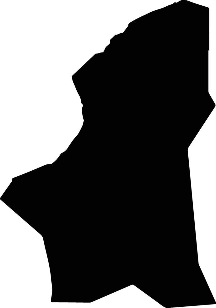 Ghadamis Libya silhouette map vector
