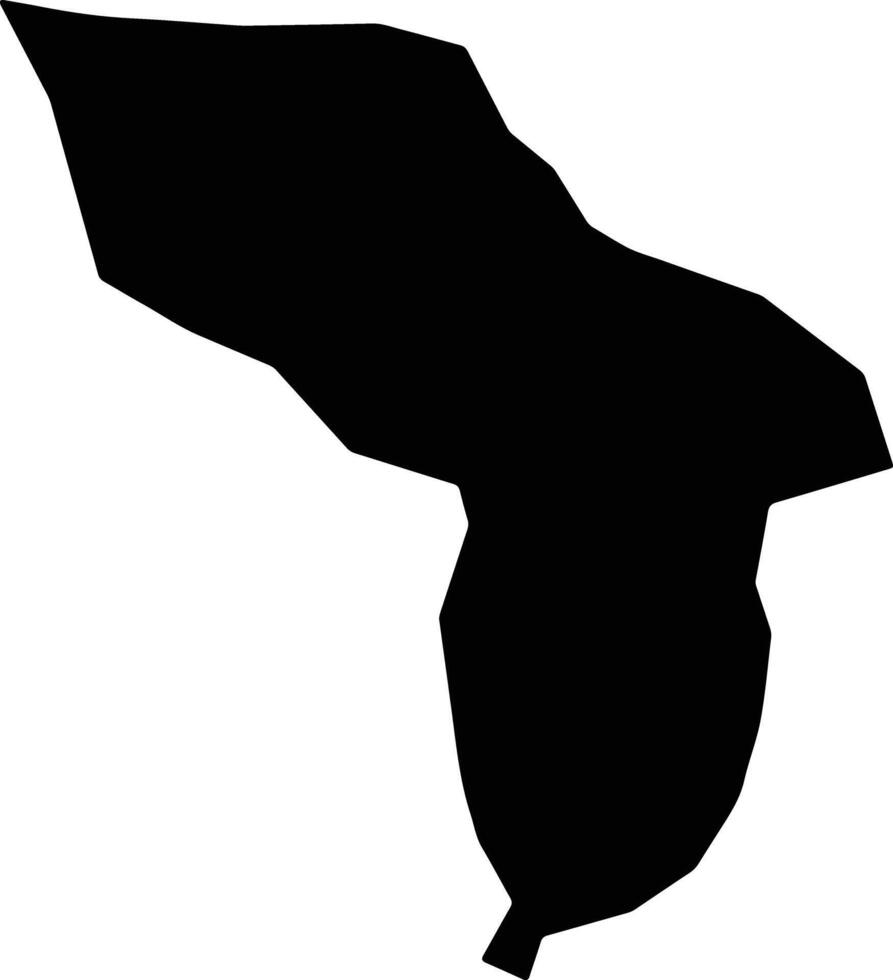 Ghamr Yemen silhouette map vector