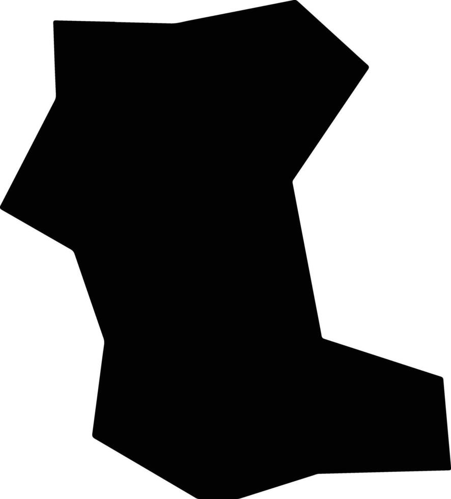 Ghasri Malta silhouette map vector