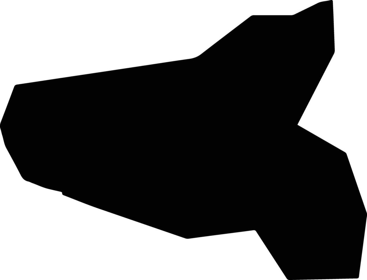 Gharb Malta silhouette map vector