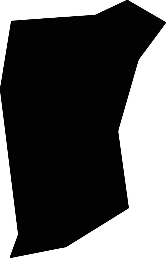 Ghardaia Algeria silhouette map vector
