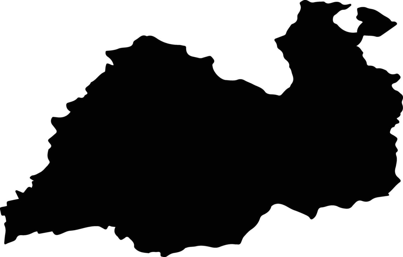GHEORGHENI Romania silhouette map vector