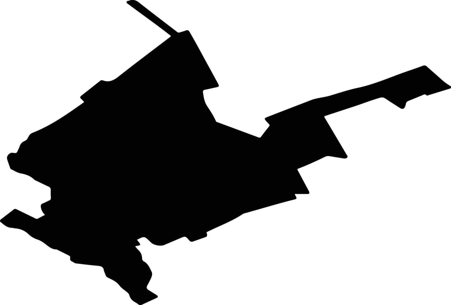 GHERAESTI Romania silhouette map vector