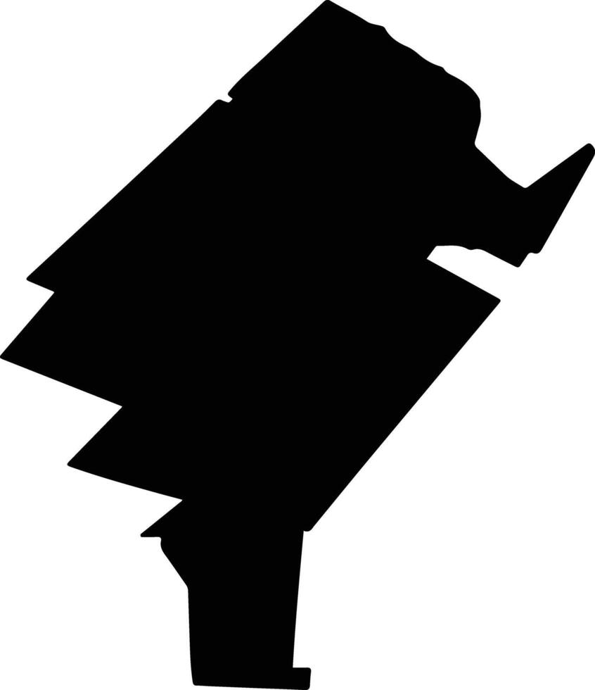 GHERASENI Romania silhouette map vector