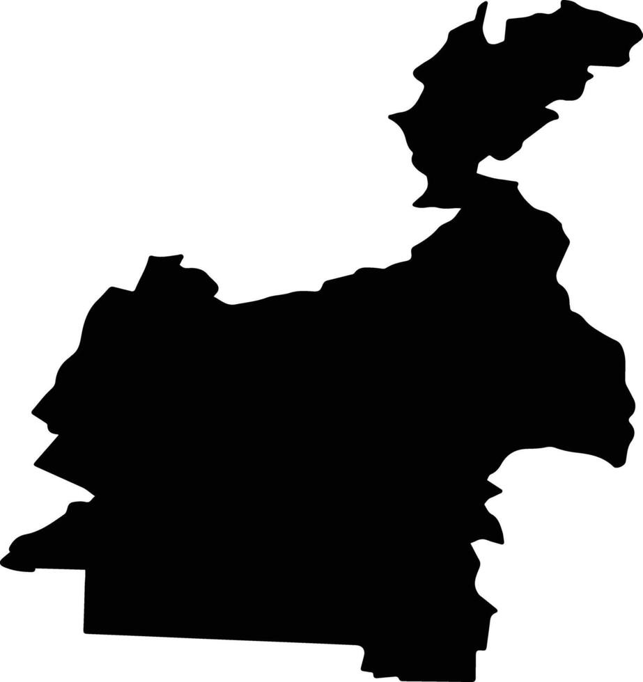 GHIDFALAU Romania silhouette map vector