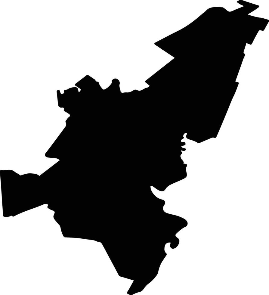 GHIMPATI Romania silhouette map vector