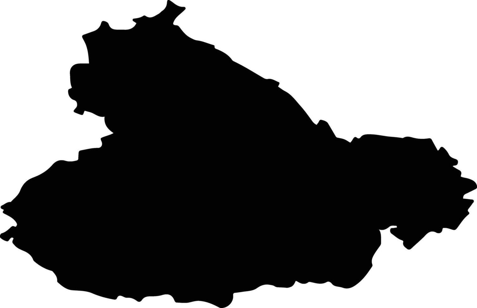 GHINDARI Romania silhouette map vector