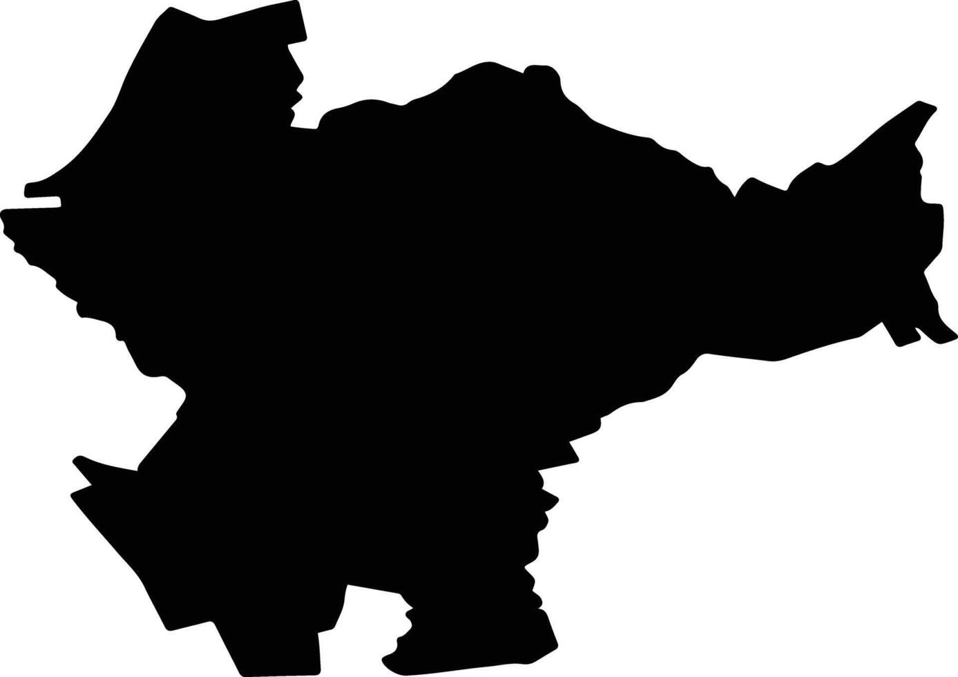 GHIZELA Romania silhouette map vector