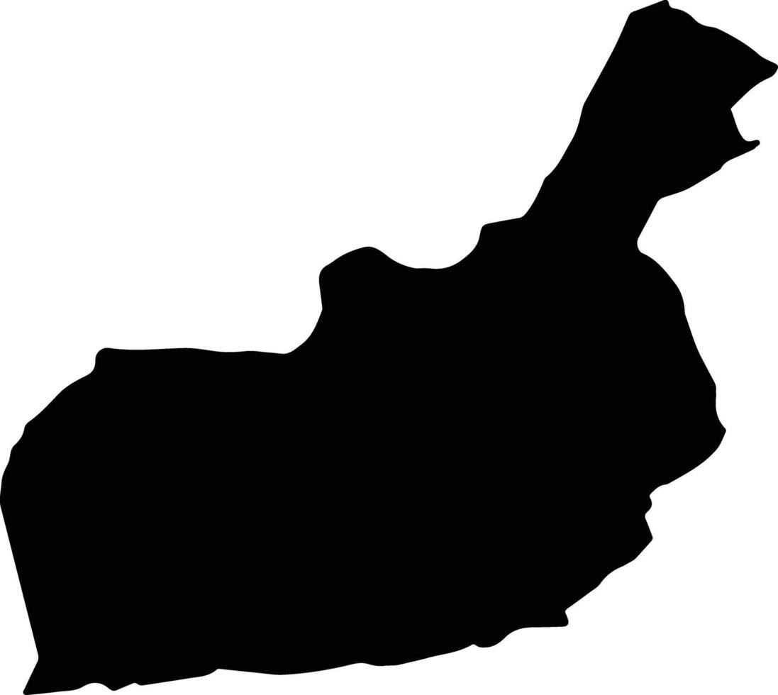Ghoryan Afghanistan silhouette map vector