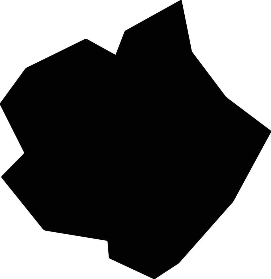 Ghotki Pakistan silhouette map vector