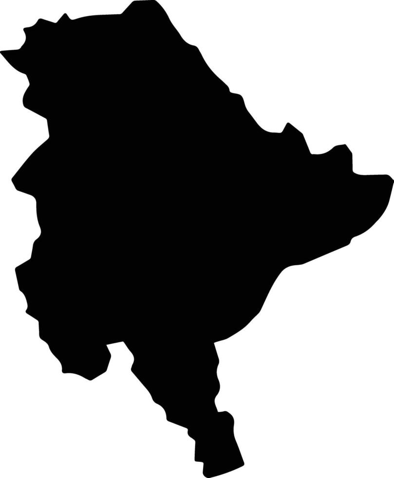 Gia Vien Vietnam silhouette map vector