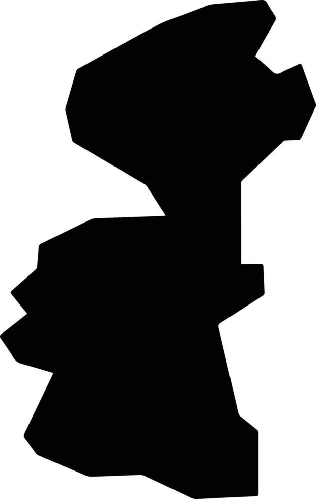 Giade Nigeria silhouette map vector