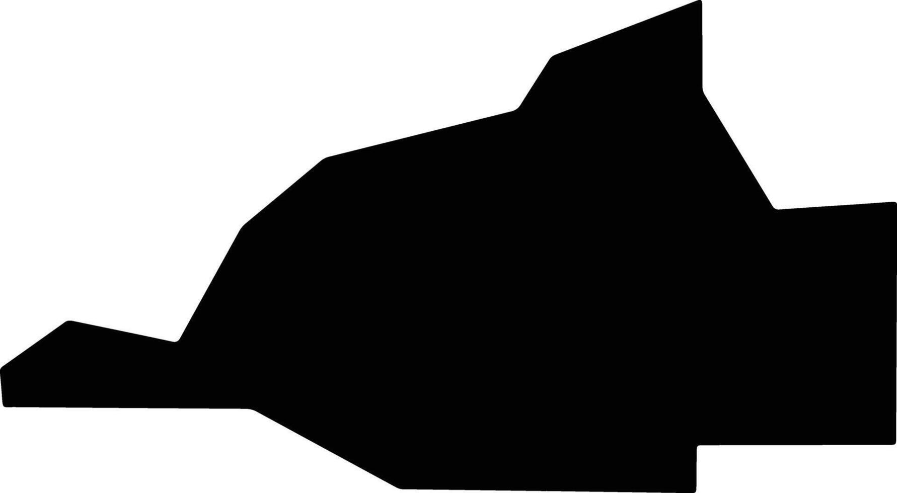 Gibson United States silhouette map vector